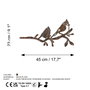Aberto Design Bird On The Branch 07 - Marrón